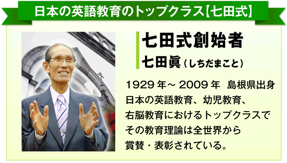 たった60日で英語が上達!【世界の七田式】英会話教材 『7+English